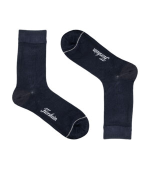 Solid Men's Crew Dress Socks - Imagen 2