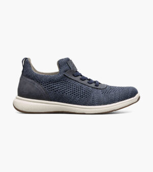 Boys Knit Elastic Lace Slip On Sneaker - Imagen 2