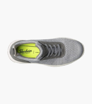 Boys Knit Elastic Lace Slip On Sneaker - Imagen 4