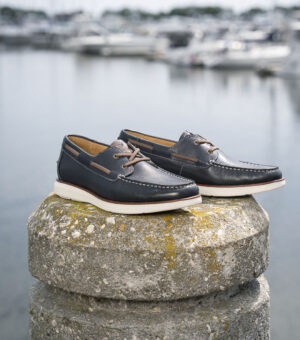 Elastic Lace Moc Toe Boat Shoe - Imagen 8