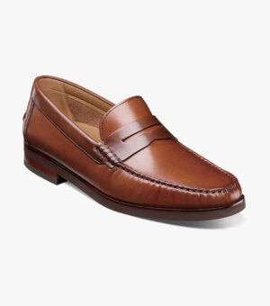 Flex Moc Toe Penny Loafer - Cognac Multicolor, 7