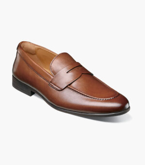 Modena Moc Toe Penny Loafer - Cognac, 7