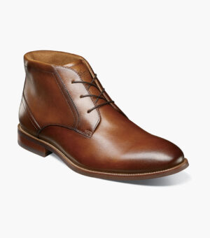Plain Toe Chukka Boot - Cognac, 7