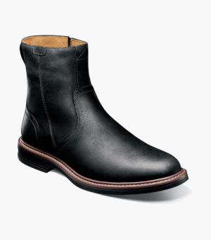 Plain Toe Side Zip Boot - Negro CH, 7