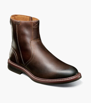 Plain Toe Side Zip Boot - Marrón CH, 7