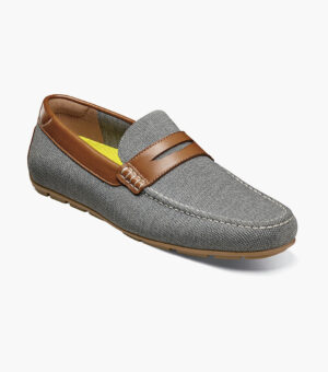 Knit Moc Toe Penny Driver - Gris Multicolor, 7