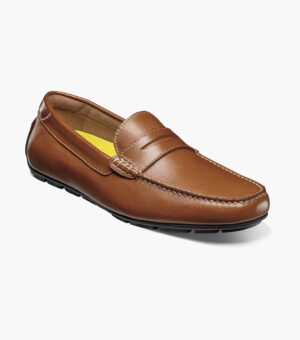 Smooth Moc Toe Penny Driver - Cognac, 7