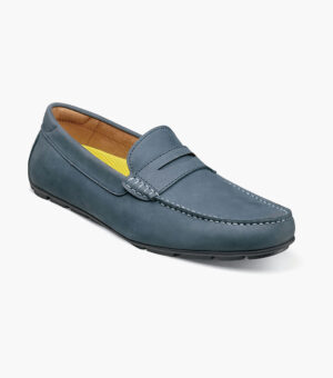 Smooth Moc Toe Penny Driver - Azul Legión, 7