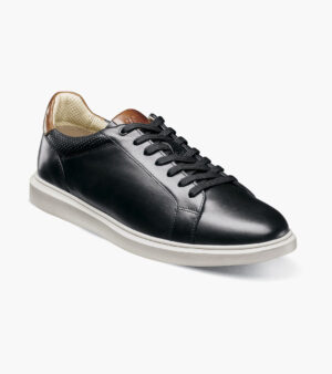 Lace To Toe Sneaker - Negro con Blanco, 7