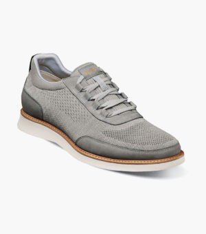 Knit Elastic Lace Moc Toe Slip On - Gris, 7
