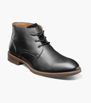 Lodge Plain Toe 3-Eye Chukka Boot - Negro CH, 8