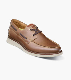 Launch Moc Toe Elastic Lace Boat Shoe - Marrón CH, 7