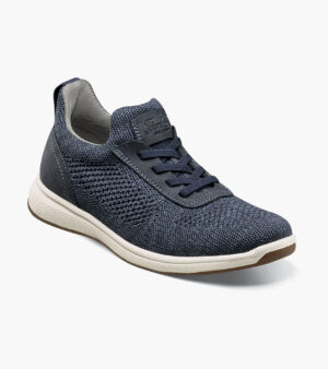 Boys Knit Elastic Lace Slip On Sneaker