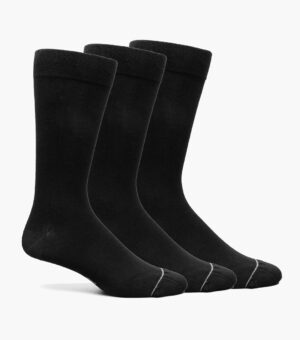 Solid Men's Crew Dress Socks