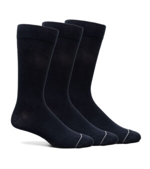 Solid Men's Crew Dress Socks