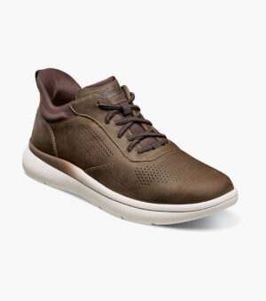 Perf Toe Elastic Lace Sneaker - Marrón CH, 7