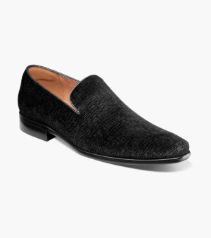 Postino Plain Toe Velvet Slip On